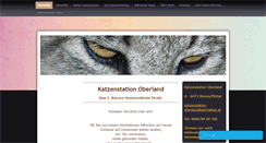Desktop Screenshot of katzenstation-oberland.com