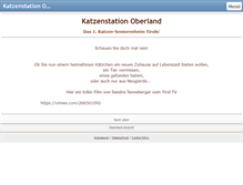 Tablet Screenshot of katzenstation-oberland.com
